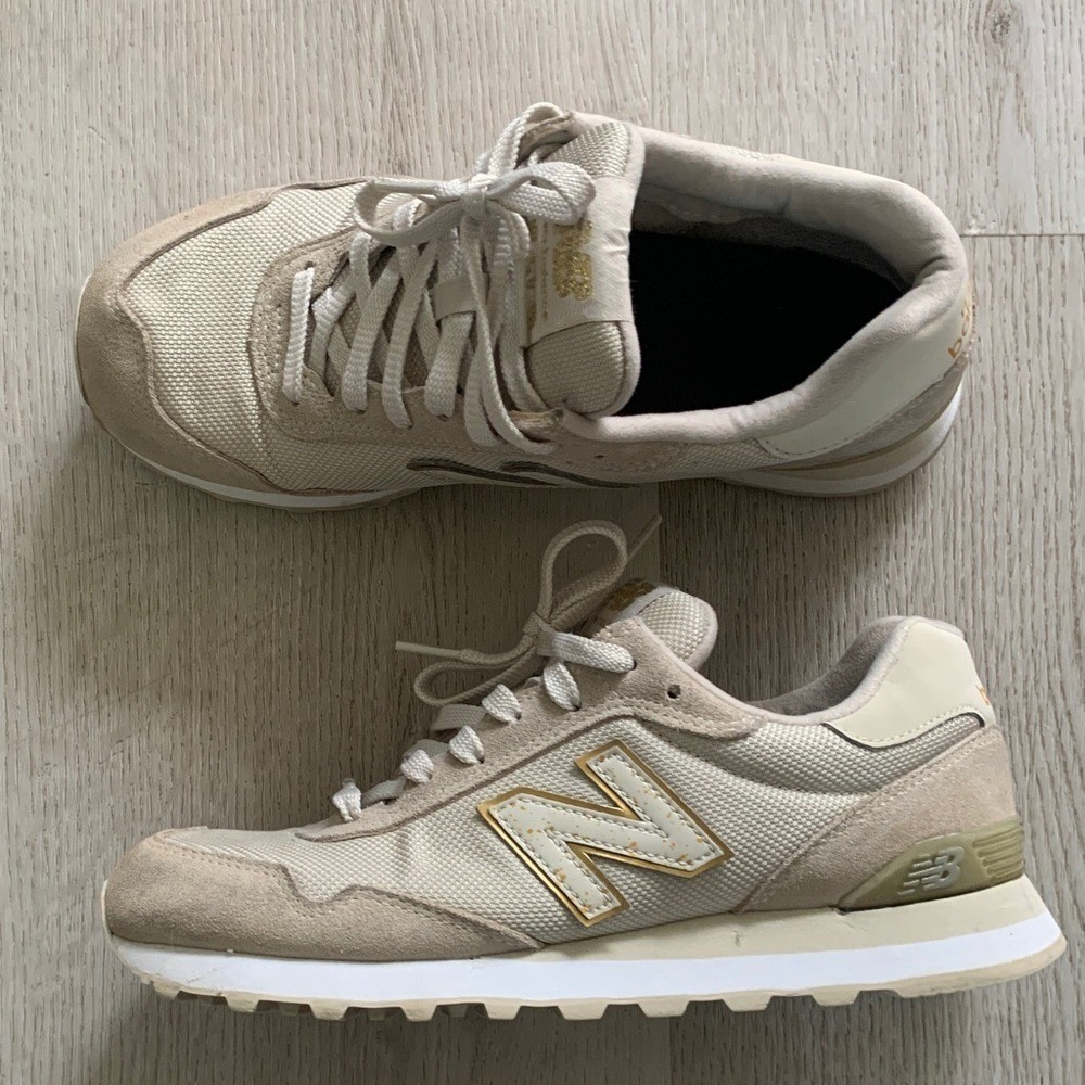 New Balance 515 Women's Gold Glitter Effect Sneakers